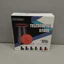 Boreeman Upgraded Folding Stool Lightweight Yet More Sturdy with Load Capacity 400lbs Portable Collapsible Stool for Camping Fishing Hiking BBQ (Orange)