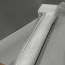 Reinforced 118" Wide Retractable Gate with Reinforced Strips,White