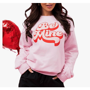 Women Y2k Graphic Sweatshirt Cute Heart Drop Shoulder Long Sleeve Pullover Top Oversized Holiday Tops, Large 