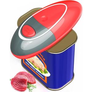 One Touch Electric Can Opener Open Almost Can with Smooth Edge, Electric Can Openers for Kitchen Food-Safe Magnetic Catches Cover, Electric Can Opener for Seniors, Arthritis and Chef