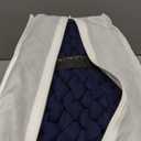 YnM 100% Cotton Weighted Blanket, Handmade Chunky Knitted Throw, No fillers Design, Soft and Breathable, Machine Washable Bed Blanket for Sleep or Home Decor (Navy Blue, 43x50 Inch, 10lbs)