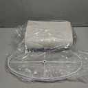 Oval Lamp Shades Set of 2, 16.5"L x 9.6"W x 11"H, Large Beige Lampshades for Table Lamps Bedside Lamps, Natural Linen Lamp Shades for Floor Lamps, Suitable for E26 Base and Saddle Base, Easy Assembly