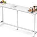 ODK 71 Inch Bar Table, Bar Height Pub Table, Counter Height Bar Table, Rectangular High Top Kitchen & Dining Counter Tables with Sturdy Legs & Easy-to-Clean Top