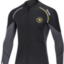 Wetsuit Top Men&Women 1.5mm/3mm Neoprene Wetsuits Jacket,Front Zipper Long Sleeves Diving Suit for Swimming,Snorkeling,Scuba Diving,Surfing 4XL