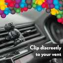 BUBBLEBABY 3D/Vent Clip Car Vent Air Freshener and Odour Eliminator - Cool Ice Fragrance Pack of 6