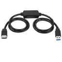 XMSJSIY USB to eSATA Adapter Cable 5Gbps USB 3.0 to Power eSATA Converter Cable 5V for HDD/SSD/ODD Laptop PC - 3 ft/1M