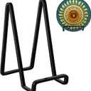 3 Pack 6 inch Metal Plate Stands for Display, Plate Holder Pictures Frame Easel Display Stand, Tabletop Picture Stand, Iron Easels for Display Photo Frames, Plates, Vinyl RecordBook, Plaque, Sign