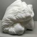 Litanika White Comforter Set Queen Size, 3 Pieces Lightweight Solid Bedding Comforter Set, All Season Fluffy Bed Set (90x90In Comforter & 2 Pillowcases)