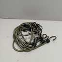 18 Inch Bungee Cords with Hooks, 10 Pack 9mm Elastic Cord Superior Material Multi-Purpose Bungee Cords Heavy Duty Outdoor for Tent,Luggage Rack,Various Cargoes, Weatherproof & UV,Olive