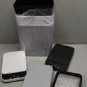 jinligogo 3Pack Bathroom Small Garbage Can with Lid, 2.6 Gallon Touchless Automatic Garbage Can Slim Waterproof Motion Sensor Smart Garbage Bin for Bedroom, Office, Living Room White/Black/Grey (Mix)