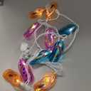 8.5Ft Slipper String Lights Tropical Beach Themed String Lights with 10 Colorful Flip Flops, Outdoor Flip Flop Fairy Light for Summer Bedroom Wedding Tent Holiday Party Decoration