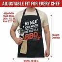 Funny Grilling Aprons for Men, Funny BBQ Apron, Fathers, Birthday Gifts for Husband, Dad, Boyfriend, Anniversary Gag Gifts