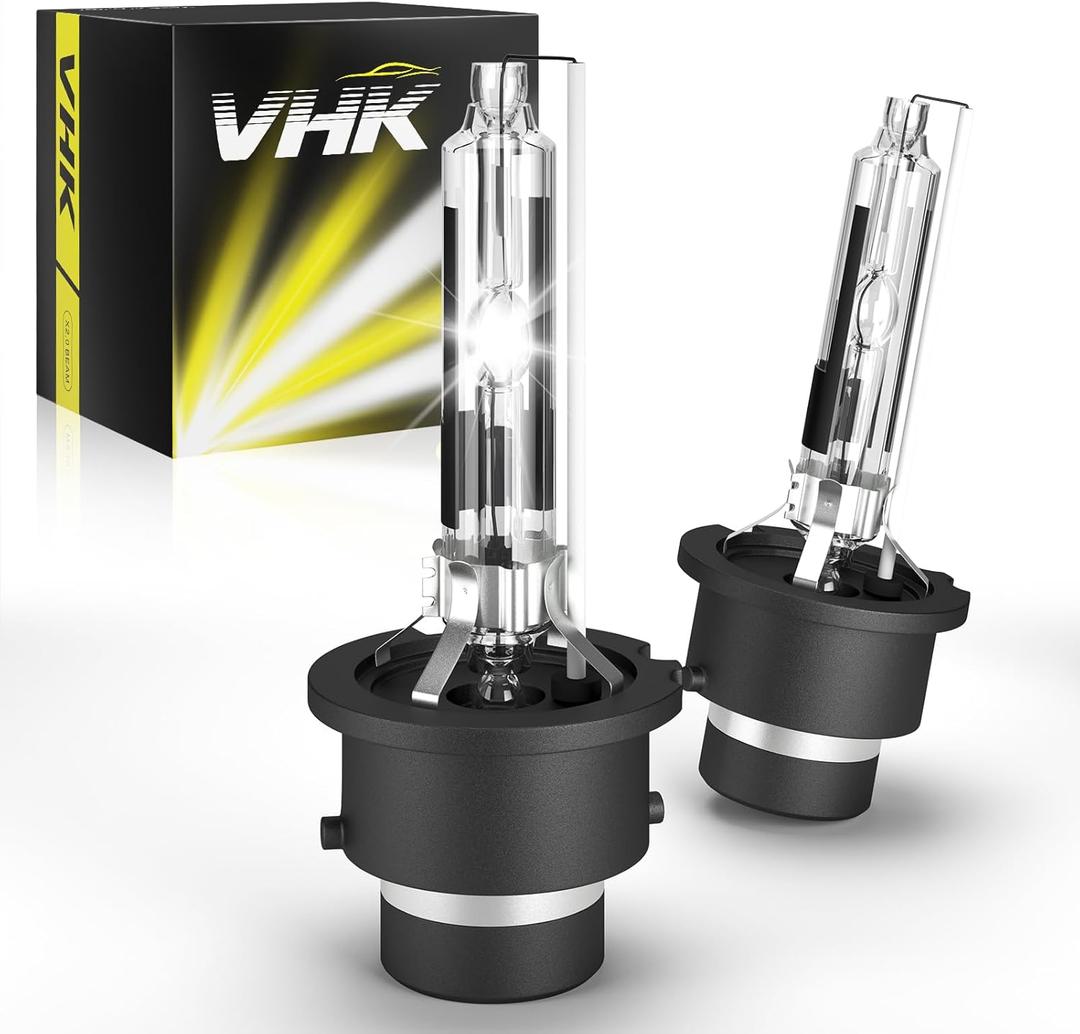 VHK for 2006 2007 2008 2009 Toyota Prius Xenon HID Headlight Bulbs D4R Low Beam, OEM 90981-20029 Headlamp, 6000K Bright White D4RC1 Lights Replacement, Not Fit Halogen, 2 Pack