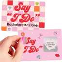 xo, Fetti Bachelorette Scratch Off Card Game Gift - 25 Dares | Bachelorette Party Decorations, Bride to Be Gag Gift, Bridesmaid Favors, Bridal Shower Supplies, Dare Girls Night Out