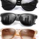 Polarized Sunglasses Womens Trendy Classic Retro Womens Sunglasses Men Driving Sun Glasses UV Protection