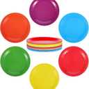 72pcs 9-Inch Disposable Colored Paper Plates, Bulk Neon Party Plates, Four Colors Paper Dessert Birthday Plate Neon Party Supplies for Birthdays, Dinners and Weddings