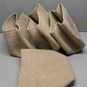 OIAHOMY 4 Pack Storage Baskets for Organizing, Cube Storage Bins for Shelves, Rectangle Storage Baskets With Handles, Woven Baskets for Storage, 12.7''Lx9''Wx7.8''H, Brown