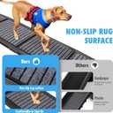 Folding Dog Ramp for Cars, 63"x17" Large Dog Ramp for SUV & Truck, Non-Slip Surface & Side Handle, Portable Pet Ramp