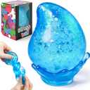 Dream Squishy Drop Stress Balls, Cube Squishies Anxiety Stress Relief Ice Squishy Drop Malt Sugar Balls, Soft Sensory Calming Toys for Kids Teens, Party Favors & Classroom Prizes for Kids - Blue