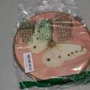 GWFSJYU Vintage Pink Butterfly Framed Wall Art, Coquette Moody Butterfly Round Canvas Prints Wall Art, Antique Butterflies Moth Hanging Decor for Bedroom Living Dorm Girls Room, 10x10inch