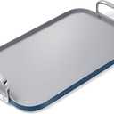 Caraway Double Burner Griddle, 19x12" Griddle Pan | Non-Stick Ceramic Coated, Non-Toxic, PTFE and PFOA Free, Oven Safe and Compatible with All Stovetops, Navy