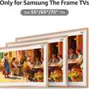 TV Frames 55" Deco Only for Samsung The Frame TVs, Alloy Bezel Modern & Minimalist Styles, Easy Installation, Interchangeable Bezels for Home Decor (Fits 2021-2026 Frame TVs)