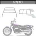 Rear Luggage Rack Solo Seat Sissy Bar Carrier Cargo Tool Box Bracket Panel Holder Shelf Support Motorcycle Accessories for Shadow Steed VLX 600 1999-2007 and for Shadow VT750 C2 1997-2003