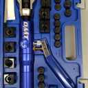 Orion Motor Tech Hydraulic Flaring Tool Kit, Universal Brake Flaring Tool Set with Tubing Cutter, 45 Single& Double Flaring Tool Kit with Deburring Tool, Brake Line Flaring Tool for ISO Bubble Flare