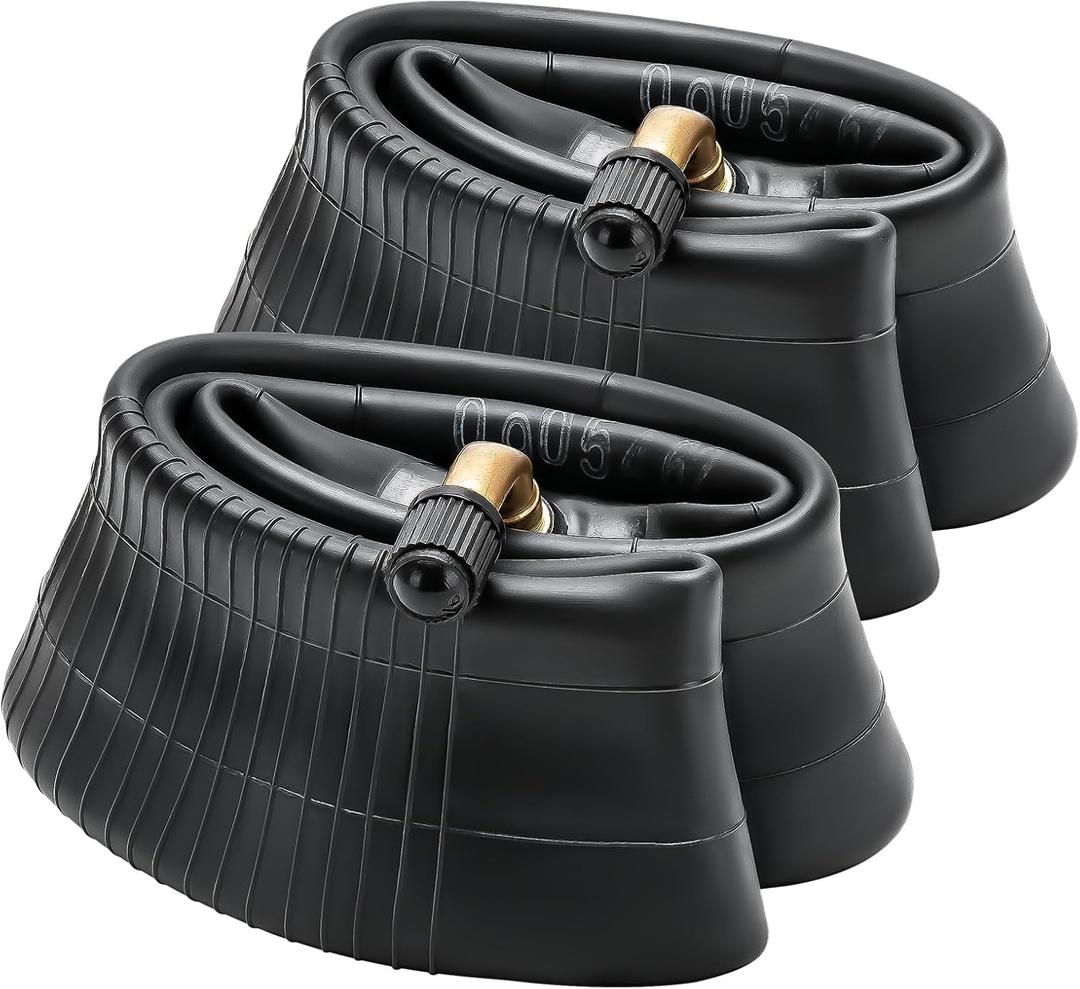 2 PCS 8 1/2 x 2 (50/75-6.1) Heavy Duty Scooter Inner Tubes, 8.5 Inch CR202 Stem Valve Bent Tire Tubes Compatible with 8 1/2x2 8.5x2.0 50/75-6.1Electric Scooter Tire Tubes (P-055)