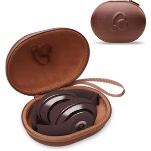 LTGEM Headphones Carrying Case Compatible with Beats Studio Pro, Solo 4, Studio 3, Solo 3, Solo 2 Over-Ear Headphones, Brown