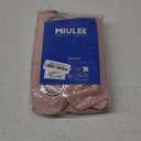 MIULEE Short Curtains for Windows - Baby Pink Blackout Half Window Curtains Thermal Insulated Privacy Drapes for Kitchen Bedroom Bathroom Grommet Top Small Basement Tiers W40 x L36 Inch 2 Panels