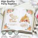 200PCS Fairytale Princess Plates and Napkins Once Upon a Time Party Tableware Set Plates for Wedding Girl Pink Floral Gold Castle Dinnerware for Birthday Party Baby Shower Decoration Supplies Serve 50