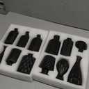 12pcs Glass Black Bud Vases Set, Small Vases for Flowers, Bud Vase for Centerpieces in Bulk, Mini Vintage Vase for Rustic Wedding Decorations, Office and Home Table Flower Dcor