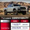 Richeer 1.5 inch Leveling Lift Kit Compatible with 2005-2023 Tacoma 2003-2024 4 Runner, Leveling Lift Kit Fit for Tacoma 4 Runner Forged Front Strut Spacers Raise the Front of your Vehicle by 1.5"