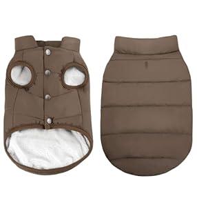 ASENKU Dog Winter Coat - Waterproof Windproof Dog Jacket, Warm Snowproof Doggie Puffer Vest for Cold Weather, Lightweight Snow Coats for Small Medium Large Dogs (2XL)