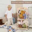Wooden Stuffed Animal Storage for Kids Large Toy Storage Organizer & Holder for Your Kids Playroom or Nursery Easy to Assemble Stuffed Animal Zoo That Keeps Plush Friends Ready for Snuggles
