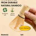 Matcha Whisk - 2-pack Bamboo matcha Whisk set, Handcrafted Traditional Japanese Chasen, 100-Prong Matcha Stirrer Wisk Mixer Brush for Authentic Matcha Tea Preparation