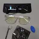 livho High Tech Blue Light Glasses - Advanced 99% Blue Light Blocking Computer Glasses - Anti Eyestrain & UV Glare Protection (*B1 Light Black+clear)