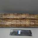 PAKNANO 2 Pack Natural Reed Fencing, 2.6FT X 6.6T Reed Screen Balcony Reed Fence Bamboo Screen Fencing for Outdoor Backyard Patio（Brown）