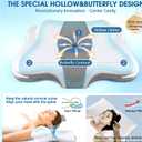 CHxxy Cervical Neck Pillow for Pain Relief Sleeping, Contour Memory Foam Pillows, Ergonomic Side Sleeper Pillows for Adults, Orthopedic Neck Support Pillow for Back Stomach Sleepers-King Size&Grey