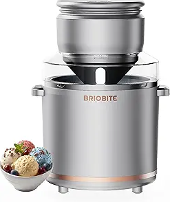1.1 Quart Ice Cream Maker – Electric Ice Cream Machine for Gelato, Milkshakes & Sorbet,Perfect for 2-3 Servings, Easy to Use & Clean,Silver