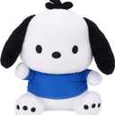 Juju White Dog Plush Kawaii (24 in) - Cute Stuffed Animal Kawaii Plushies - Peluche Big Stuffed Animals Plushie - Peluches Grandes Cute Plushies - Cool Stuff Plush - Plushy (Blu)
