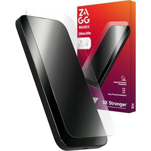 ZAGG Glass Elite Screen Protector for iPhone 16 Plus / 15 Plus - 5X Stronger, Reinforced Edges, Ultra-Strong Tempered Glass, Scratch Resistant, Anti-Smudge, InvisibleShield,, Easy Installation, Eco-Friendly