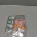 HOMBYS Empty Clear Glass 2oz Small Spray Bottles with Silicone Sleeve Protection - Refillable Containers for Travel, Cleaning Solutions, Essential Oils, Sanitizers - Fine Mist Spray - 4 Pack-Clear (Pink,White,Orange,Army Green)