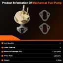 M60039 Mechanical Fuel Pump Automotive Replacement Compatible with Chevrolet, GMC Models