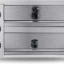 KOOTEN 2 Tier Tabletop Pizza Oven - Indoor Electric Commercial Stainless Steel With Timer for Home and Restaurant