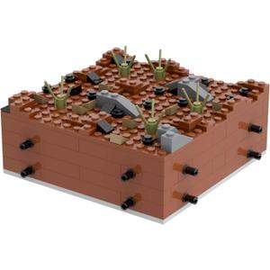 2 x WW2 Battlefield Ground Military Building Block Set(143PCS).WW2 Building Block Fun for Kids and History Buffs.