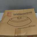 10in Glass Microwave Splatter Cover for Food, 10in Glass Microwave Cover for Food, Microwave Plate Lid with Vent Holes & Easy-Grip Handle, Dishwasher Safe, No Plastic, Food Grade,