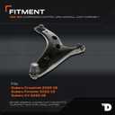 Dorman 526-302 Front Passenger Side Lower Suspension Control Arm and Ball Joint Assembly Compatible with Select Subaru Models