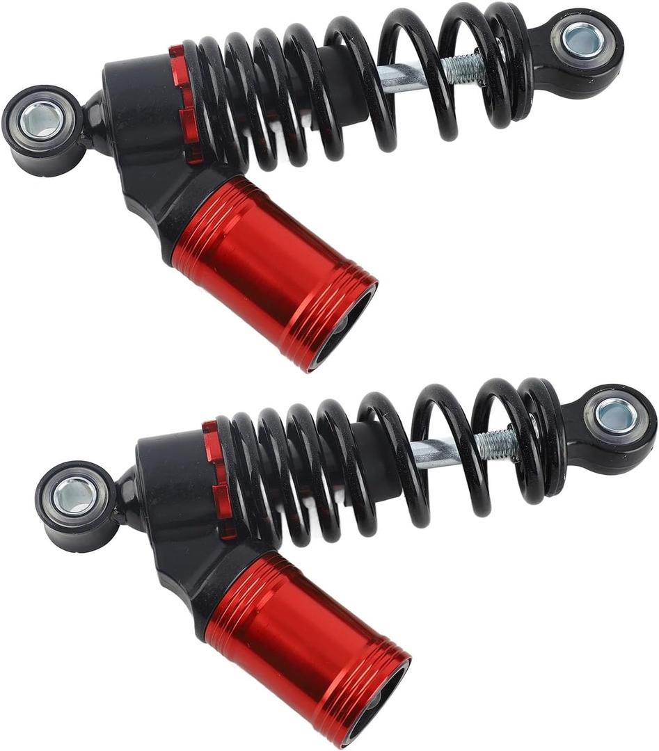 Motorcycle Shock Absorbers, Heavy Duty Aluminum Alloy, High Performance Suspension for Dirt Bike, ATV, Quad, Scooter (180mm, 400Lbs, Pair)